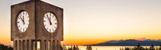 The clock tower at UBC Vancouver